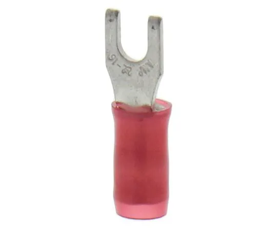 63-7383-31 TE Connectivity PIDG Series Insulated Crimp Spade Connector, 0.3mm² to 1.4mm², 22AWG to 16AWG, M2.5 Stud Size Nylon, Red 130521