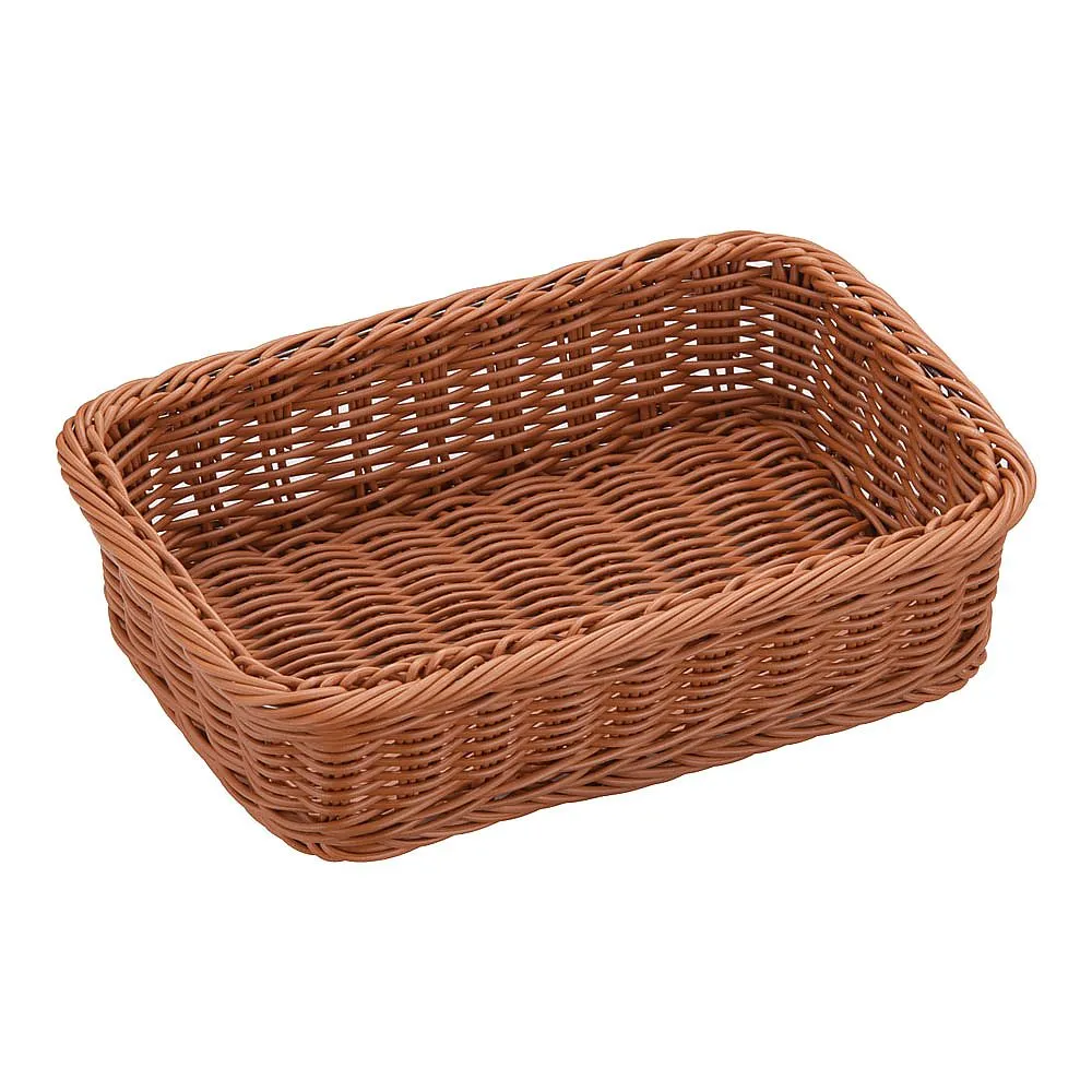 62-6581-73 Resin Basket Square Brown 91-097B