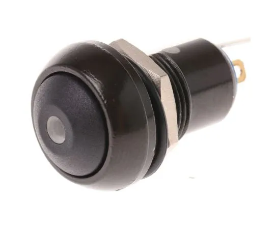 63-7542-23 APEM Single Pole Single Throw (SPST) Latching Green LED Miniature Push Button Switch, IP67, 13.6 (Dia.)mm, Panel Mount, IPR1SAD2LOG