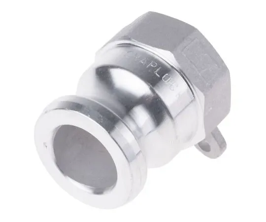 63-7506-67 Straight Male Hose Coupling 1in Part A Cam & Groove Adapter, 1 in BSP, Aluminium 362-6649