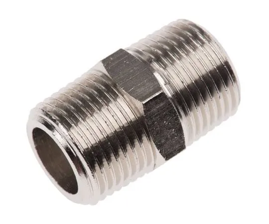 63-7510-53 Legris LF3000 20 bar Brass Pneumatic Straight Threaded Adapter, R 3/8 Male Male 0900 00 17