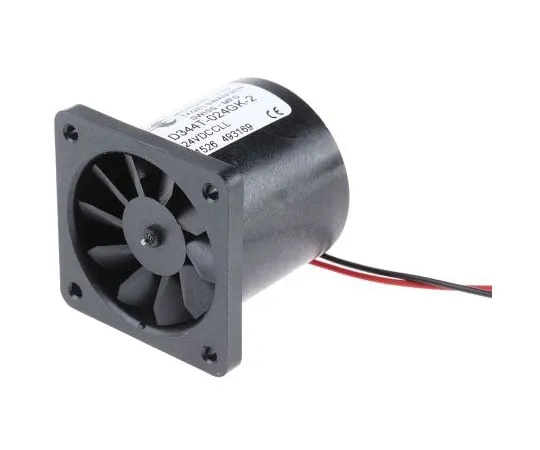 63-7515-86 Micronel D340T Series Axial Fan, 40 x 40 x 36mm, 16.56m³/h, 960mW, 24 V dc D344T-024GK-2