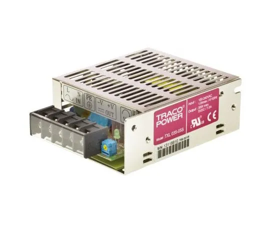 63-7534-42 TRACOPOWER 35W 1 Output Embedded Switch Mode Power Supply SMPS, 7A, 5V dc Enclosed TXL 035-05S