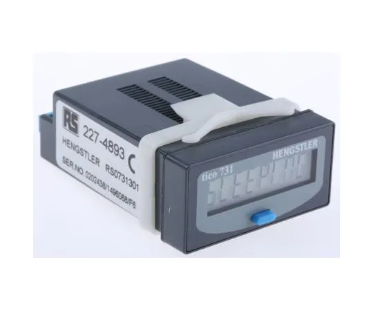63-7435-10 Hengstler 8 Digit, LCD, Digital Counter, 20Hz, 12 → 250 V ac/dc 0 731 301