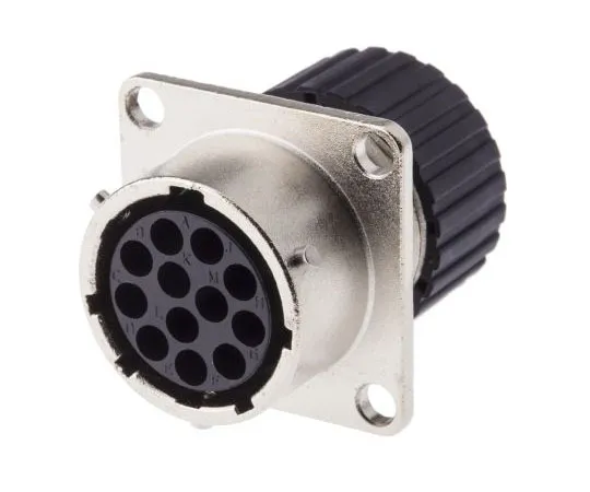 63-7458-67 ITT Cannon Trident TNM Series Panel Mount Connector, 12 contacts Socket 192993-0033