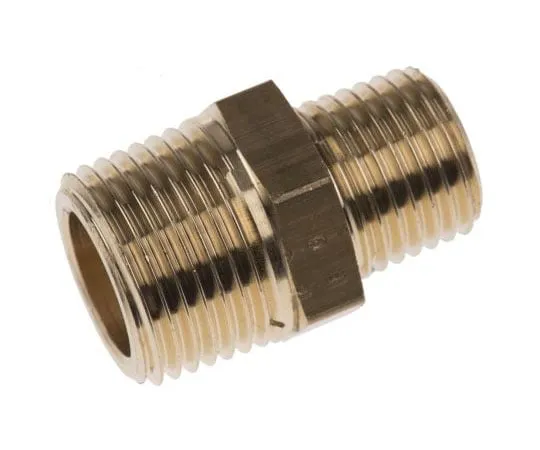 63-7484-93 Legris Brass 3/8 in BSPT Male x 1/4 in BSPT Male Straight Adapter Threaded Fitting 0121 17 13