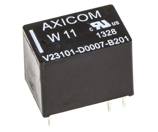 63-7451-67 TE ConnectivityW11 SPDT Non-Latching Relay PCB Mount, 24V dc Coil, 1A V23101D7B201