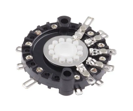 63-7421-80 Lorlin, 4 Position 3P4T Rotary Switch Wafer, 1 A @ 12 V, Solder RA011-0029