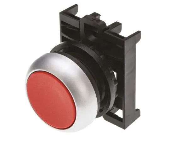 63-7526-45 Eaton M22 Series, Red Push Button Head, Momentary, 22mm Cutout 78635766 & M22-D-R+M22-A