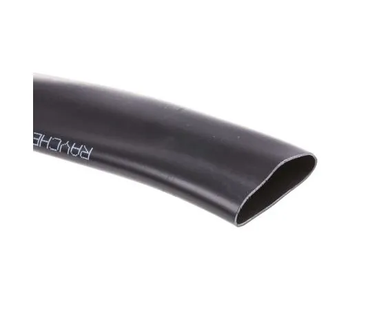 63-7430-37 TE Connectivity Black No Heat Shrink Tubing 19mm Sleeve Dia. x 5m Length, DR-25 Series 2:1 Ratio DR-25-3/4-0-5