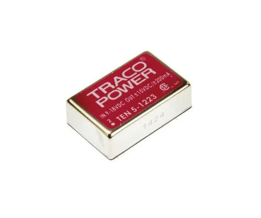 63-7472-57 TRACOPOWER TEN 5 6W Isolated DC-DC Converter Through Hole, Voltage in 9 → 18 V dc, Voltage out ±15V dc TEN 5-1223