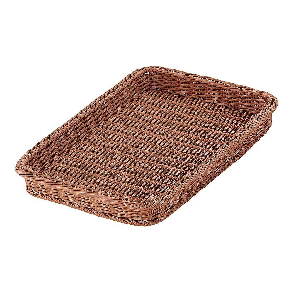 62-6582-51 PP Bakery Basket Square Brown 36 Type CO-708-BR