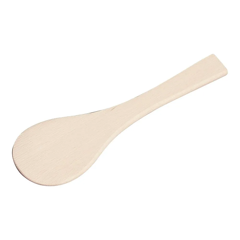 62-6383-02 Wooden round spatel (beech) 27 cm