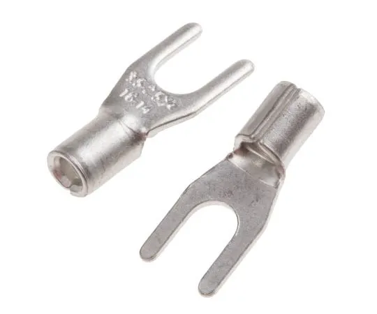 63-7423-63 RS PRO Uninsulated Crimp Spade Connector, 1.5mm² to 2.5mm², 16AWG to 14AWG, M3.5 Stud Size 208-2672