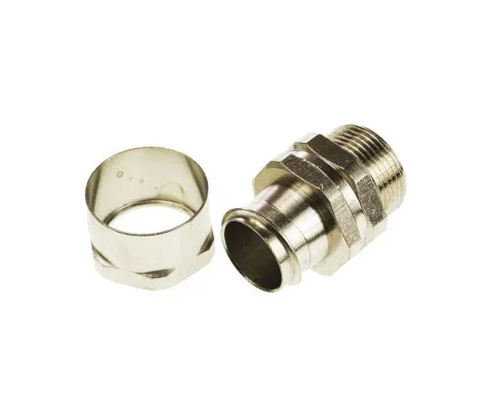 63-7435-23 Adaptaflex Swivel Cable Conduit Fitting, Brass Silver Nickel Plated 25mm nominal size IP54 M25 7TCA296040R0141 SPB25/M25/B