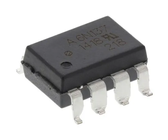63-7358-50 Broadcom, 6N137-300E DC Input Transistor Output Optocoupler, Surface Mount, 8-Pin DIP 6N137-300E