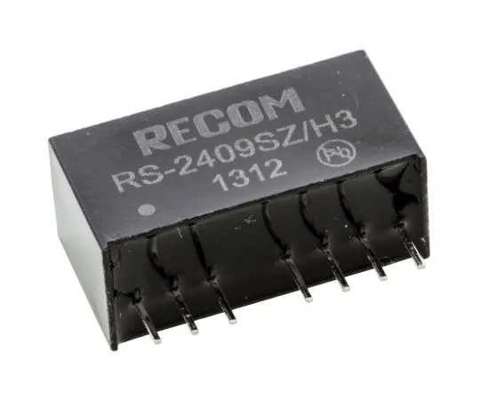 63-7356-63 Recom RS 2W Isolated DC-DC Converter Through Hole, Voltage in 9 → 36 V dc, Voltage out 9V dc RS-2409SZ/H3