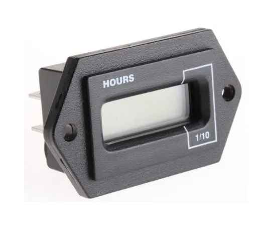 63-7411-80 Curtis Hour Counter, 6 digits, LCD, Tab Connection, 5 → 12 V dc, 6 → 12 V ac 701TXR002N-512D612A
