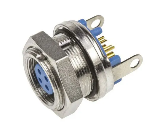 63-7454-51 TE Connectivity TRIAD™ 01 Series Subminiature Panel Mount Connector, 4 contacts Socket 9-1437719-9