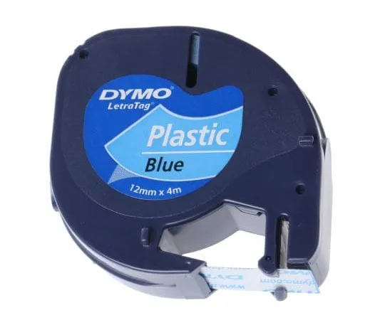 63-7502-84 Dymo Black on Blue Label Printer Tape, 12 mm Width, 4 m Length S0721650