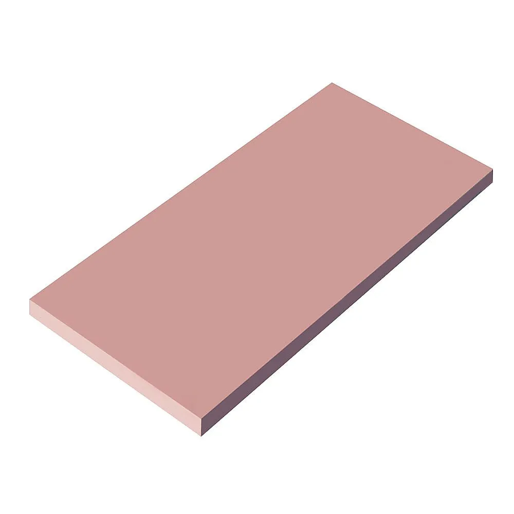 62-6425-31 Setouchi One-piece Color Cutting Board Pink 600 x 300 x H20mm K3