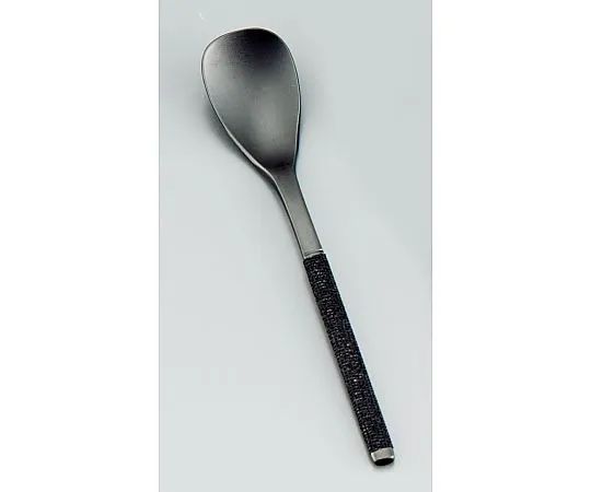 62-6721-47 Stainless Steel Cloth Clothes Cutlery Saya Japanese Spoon (Wasaji) Jet Black