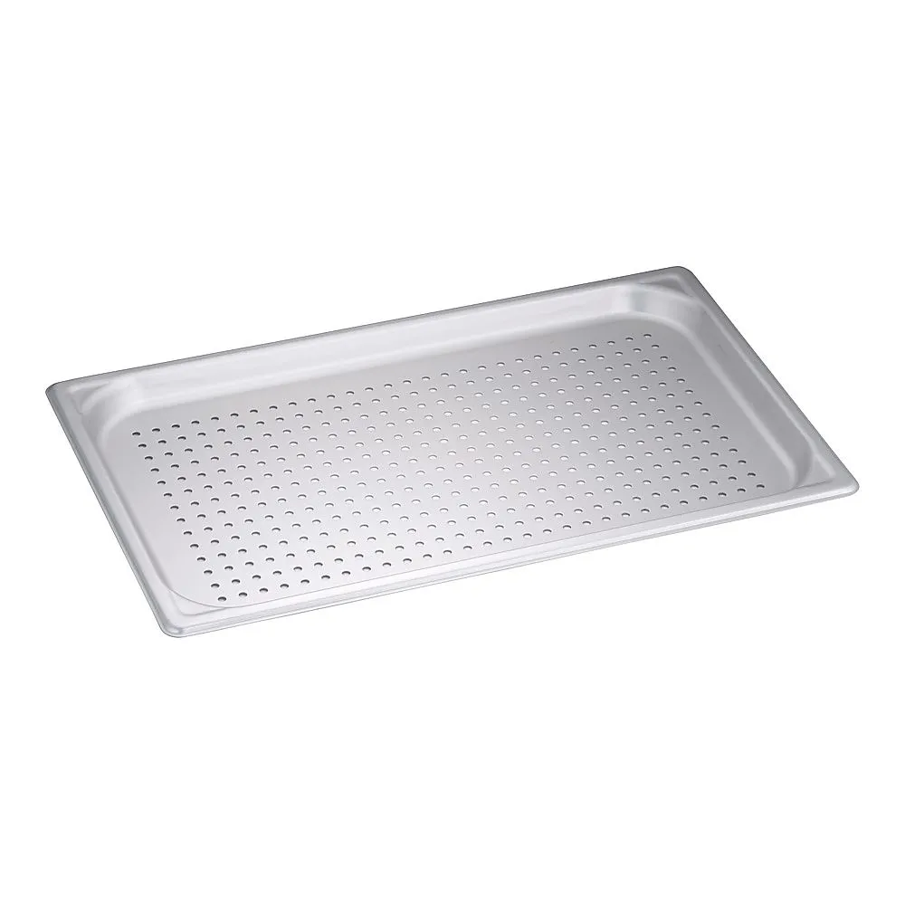 62-6361-72 Aluminum Hole Maki Hotel Pan (Alumite Sulfate) 1/1 x 25 mm Meister