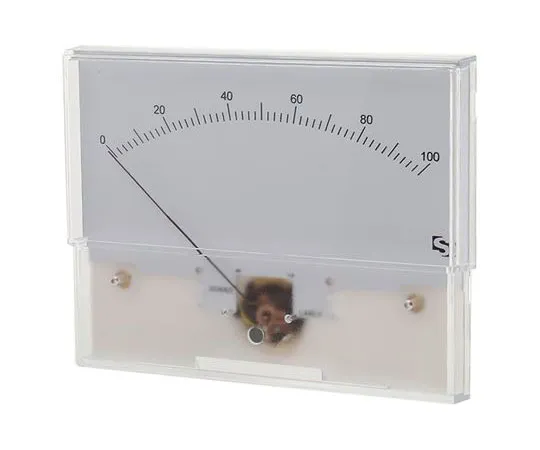 63-7417-99 Sifam Analogue Panel Ammeter 100μA DC, 55.5mm x 121mm, ±1.5 % Moving Coil IS 11019