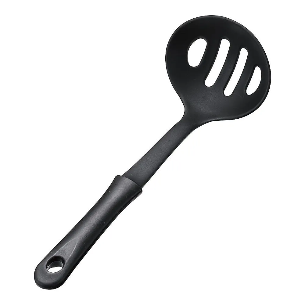62-6457-21 Mini kitchen nylon perforated ladle black