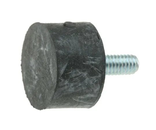 63-7453-62 FIBET Cylindrical M4 Zinc Plated Steel Anti Vibration Feet 1610VE10-45 16.4kg Compression Load ,16mm dia. Natural Rubber 1610VE10-45