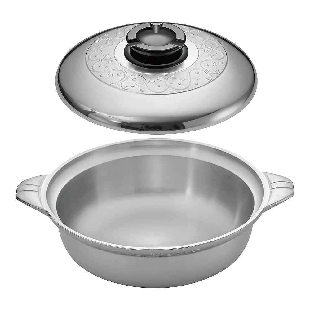 62-6787-42 Aluminum Deluxe Shallow Chili Pot 33 cm