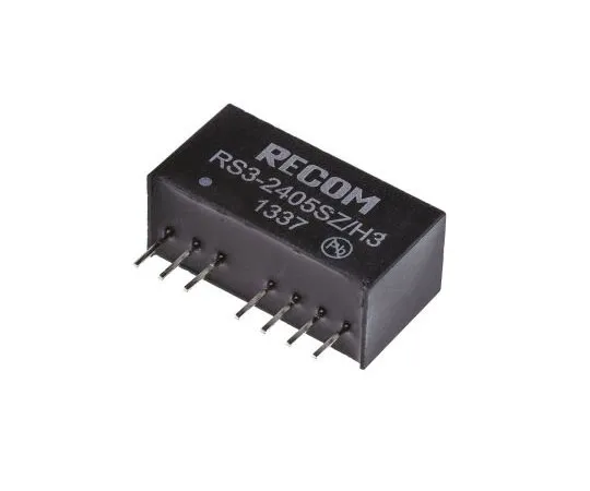 63-7356-70 Recom RS3 3W Isolated DC-DC Converter Through Hole, Voltage in 9 → 27 V dc, Voltage out 5V dc RS3-2405SZ/H3
