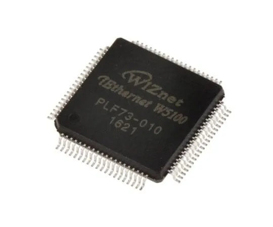 63-7356-94 WIZnet Inc W5100, Ethernet Controller, 100Mbps MII, SPI, 3.3 V, 80-Pin LQFP W5100