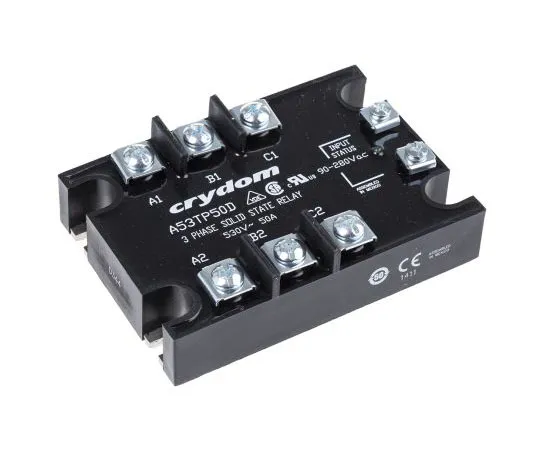63-7429-46 Sensata / Crydom 50 A rms Solid State Relay, Zero Cross, Panel Mount, SCR, 530 V rms Maximum Load A53TP50D