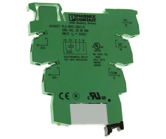 63-7541-22 Phoenix Contact PLC-RSC Series 12V dc DIN Rail Interface Relay Module, SPDT 2966906