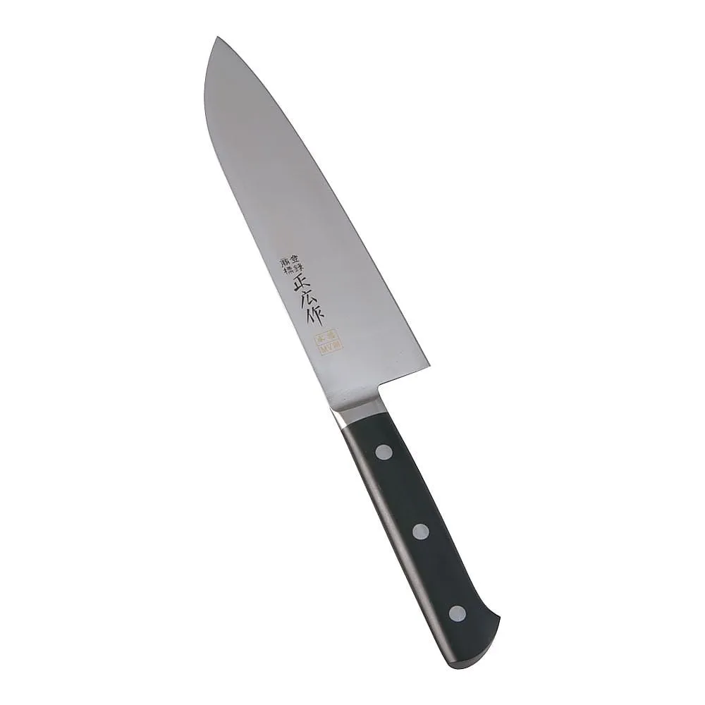 62-6413-06 Masahiro MV-Steel Hon-yaki Santoku Type (Double Flute) 17.5 cm 14823