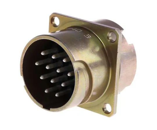 63-7406-23 Souriau 840 Series Panel Mount Connector, 12 contacts Socket 84031132
