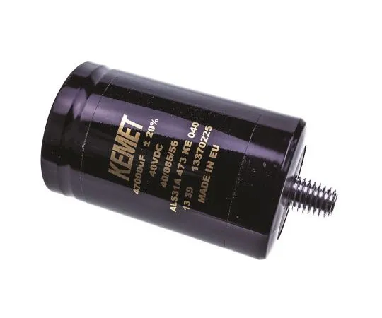 63-7516-94 KEMET 47000μF 40V dc Aluminium Electrolytic Capacitor, Stud Mount 51 x 82mm +85°C 51mm 82mm ALS31A473KE040