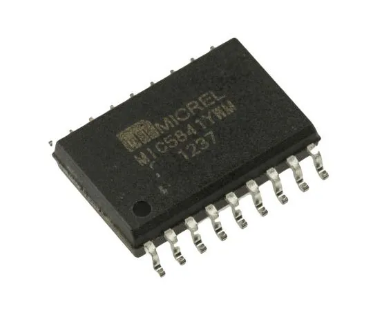 63-7358-75 Microchip MIC5841YWM 8-stage Latched Driver, Serial to Serial/Parallel, Uni-Directional, 18-Pin SOIC W MIC5841YWM