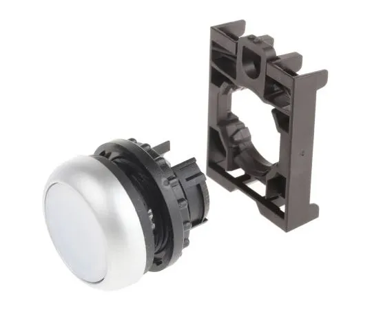 63-7548-88 Eaton M22 Series, White Push Button Head, Maintained, 22mm Cutout 78635806 & M22-DRL-W+M22-A