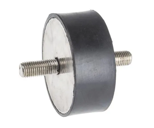 63-7392-34 RS Pro 40mm Shock Mount M16 100mm Diameter 726.5kg Compression Load, Male to Male Natural Rubber 171-2589