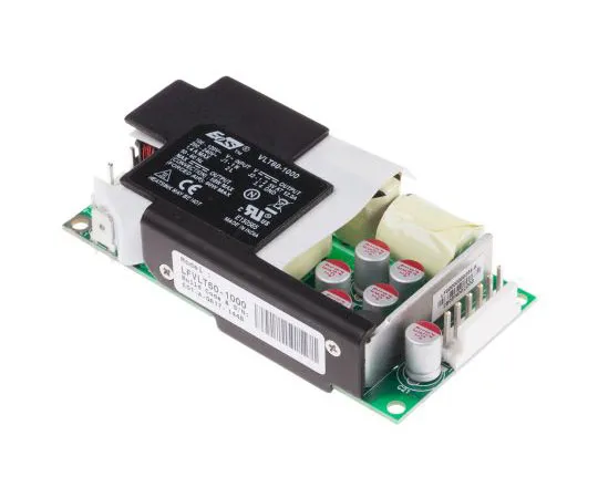 63-7513-76 EOS 50W 1 Output Embedded Switch Mode Power Supply SMPS, 10A, 5V dc Open Frame LFVLT60-1000