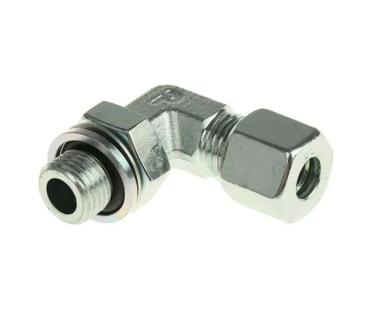 63-7510-14 Parker Steel Zinc Plated Hydraulic Elbow Compression Tube Fitting, WEE08LRCF WEE08LRCF