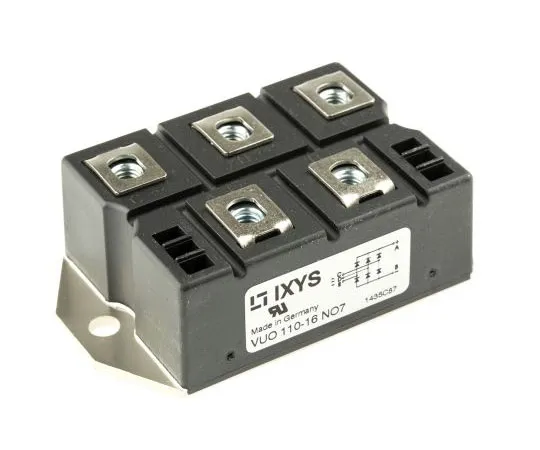63-7359-53 IXYS VUO110-16NO7, 3-phase Bridge Rectifier Module, 127A 1600V, 5-Pin PWS E 1 VUO110-16NO7