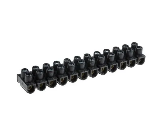 63-7462-92 Legrand 0 342 11 Terminal Strip, Straight, 12way, 2 Row, 24A, 400 V, length 94mm, Black 0 342 11