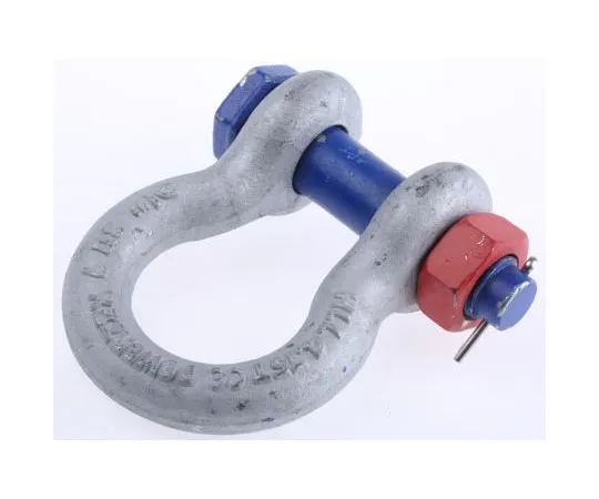 63-7486-96 RS PRO Bow Shackle, Zinc Plated Steel, 4.75T 312-3370