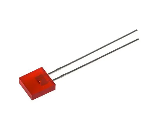 63-7407-46 1.9 V Red LED Rectangular Through Hole, Broadcom HLMP-0301 HLMP-0301