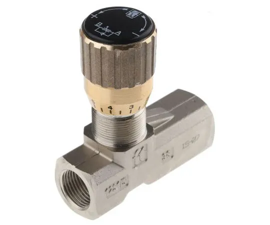 63-7465-17 RS PRO Line Mounting Hydraulic Flow Control Valve, G 3/8, 210 bar 283-4029
