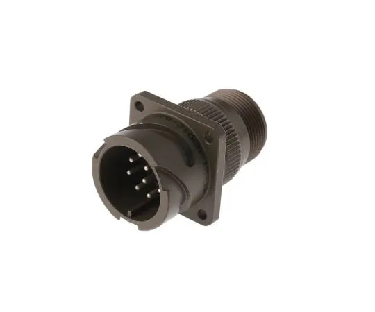 63-7545-58 Amphenol 97B Series, 10 Way Wall Mount MIL Spec Circular Connector Receptacle, Pin Contacts,Shell Size 18, Bayonet 97B-3100A18-1P