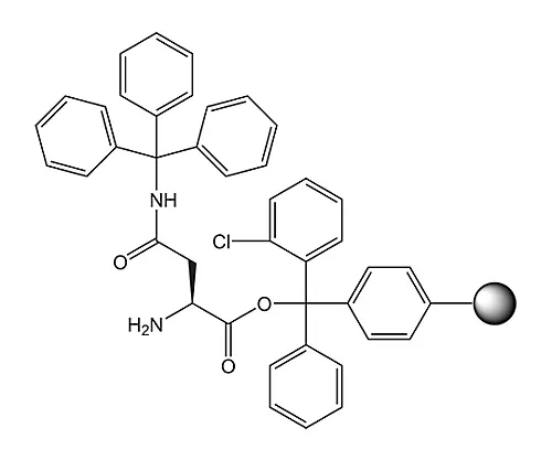61-0405-76　［Discontinued］H-Asn(Trt)-2-Cltrt Resin Novabiochem(R) 856195 5G　8561950005